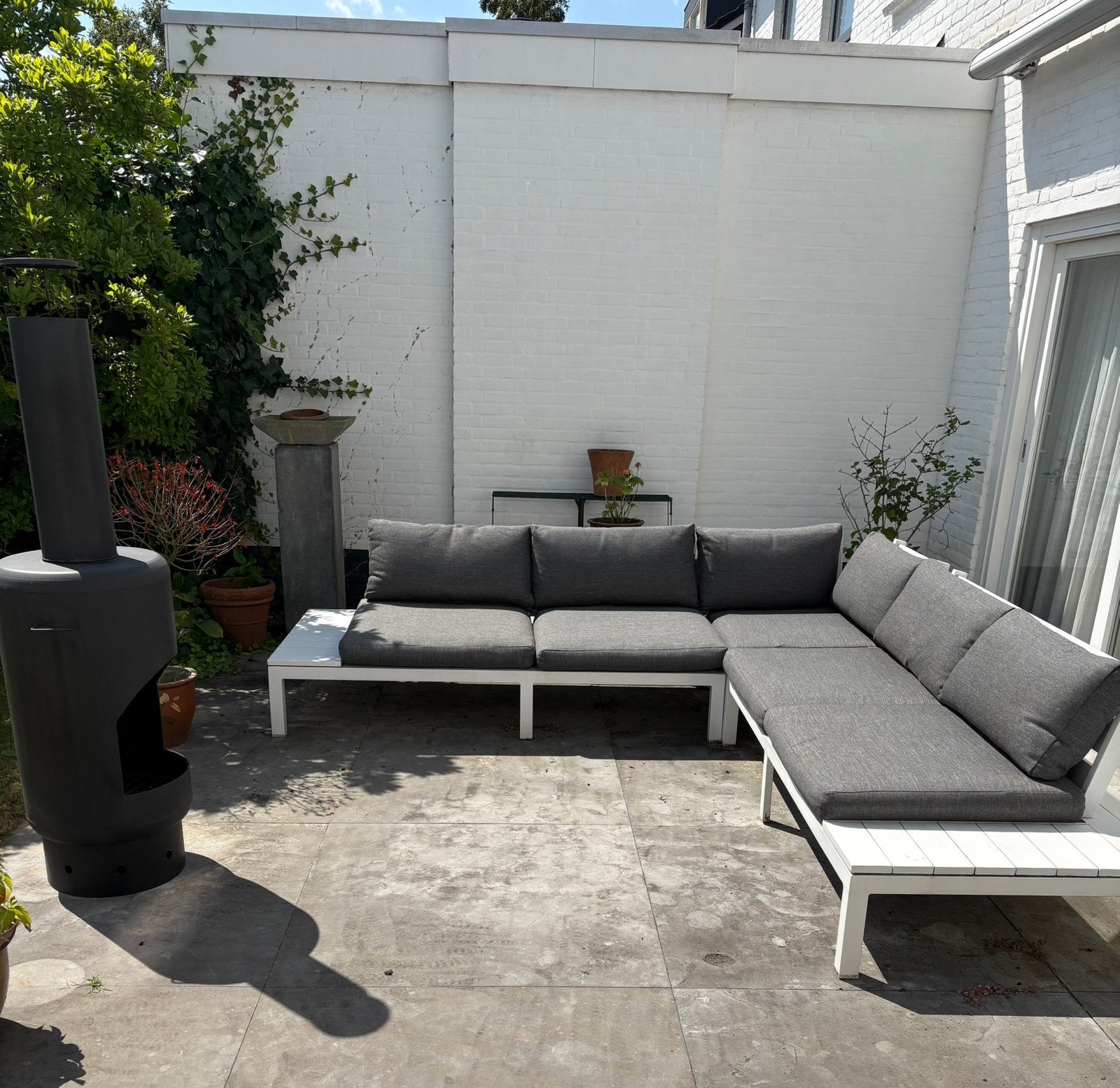 Intratuin loungeset, Ophalen, 5 zitplaatsen, Aluminium, Zo goed als nieuw