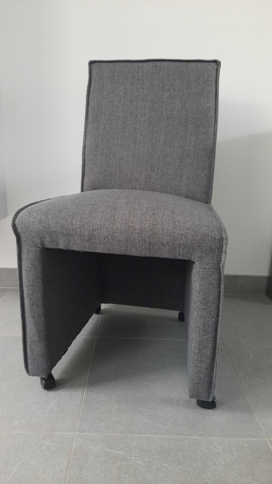 Comfortabele grijze stoel van LOODS 5 met wieltjes, Huis en Inrichting, Ophalen, Zo goed als nieuw, Metaal, Modern, Veelzijdig