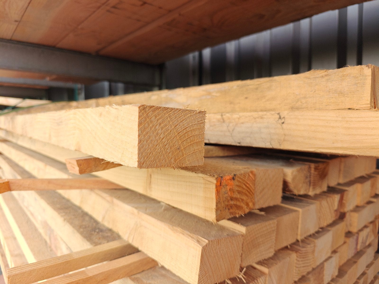 RestantPartij Douglas regels 50x70mm verschillende lengtes, Doe-het-zelf en Verbouw, Hout en Planken, Ophalen, 25 tot 50 mm, Zo goed als nieuw