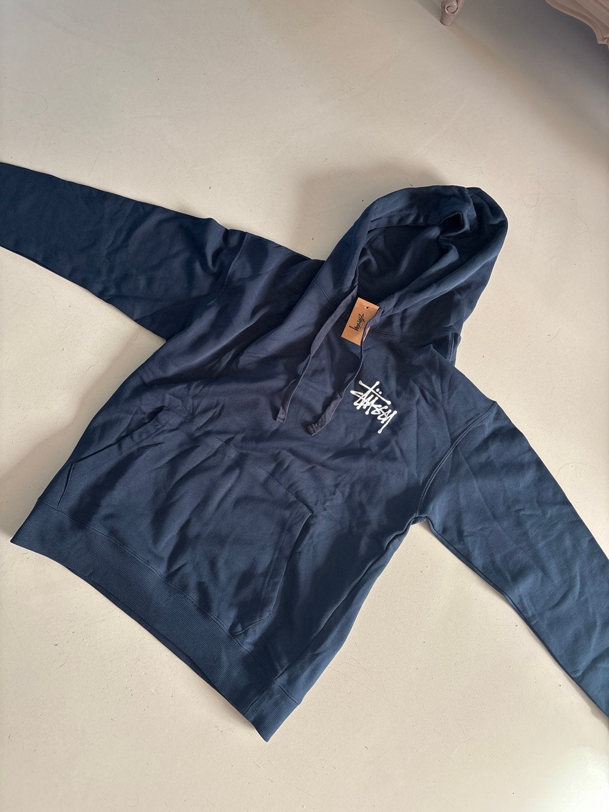 Stüssy hoodie - Nieuw met kaartjes - Maat S, Ophalen of Verzenden, Nieuw, Maat 46 (S) of kleiner, Blauw