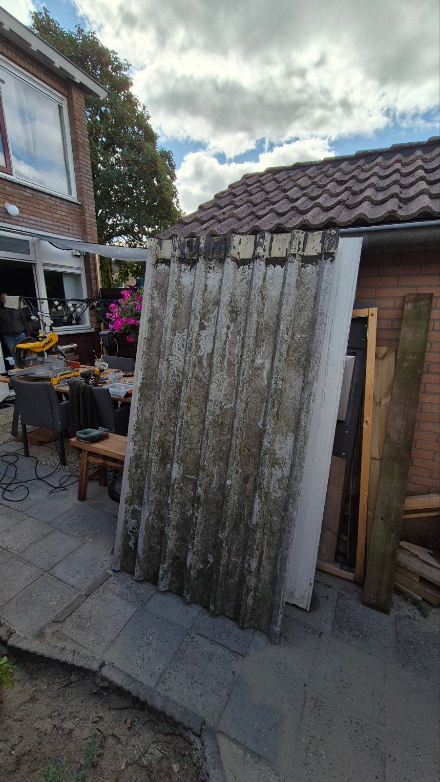 Geïsoleerde dakplaten voor schuur of overkapping, Doe-het-zelf en Verbouw, Dakpannen en Dakbedekking, Metaal, Grijs, Ophalen, Dakplaat of Dakpanplaat