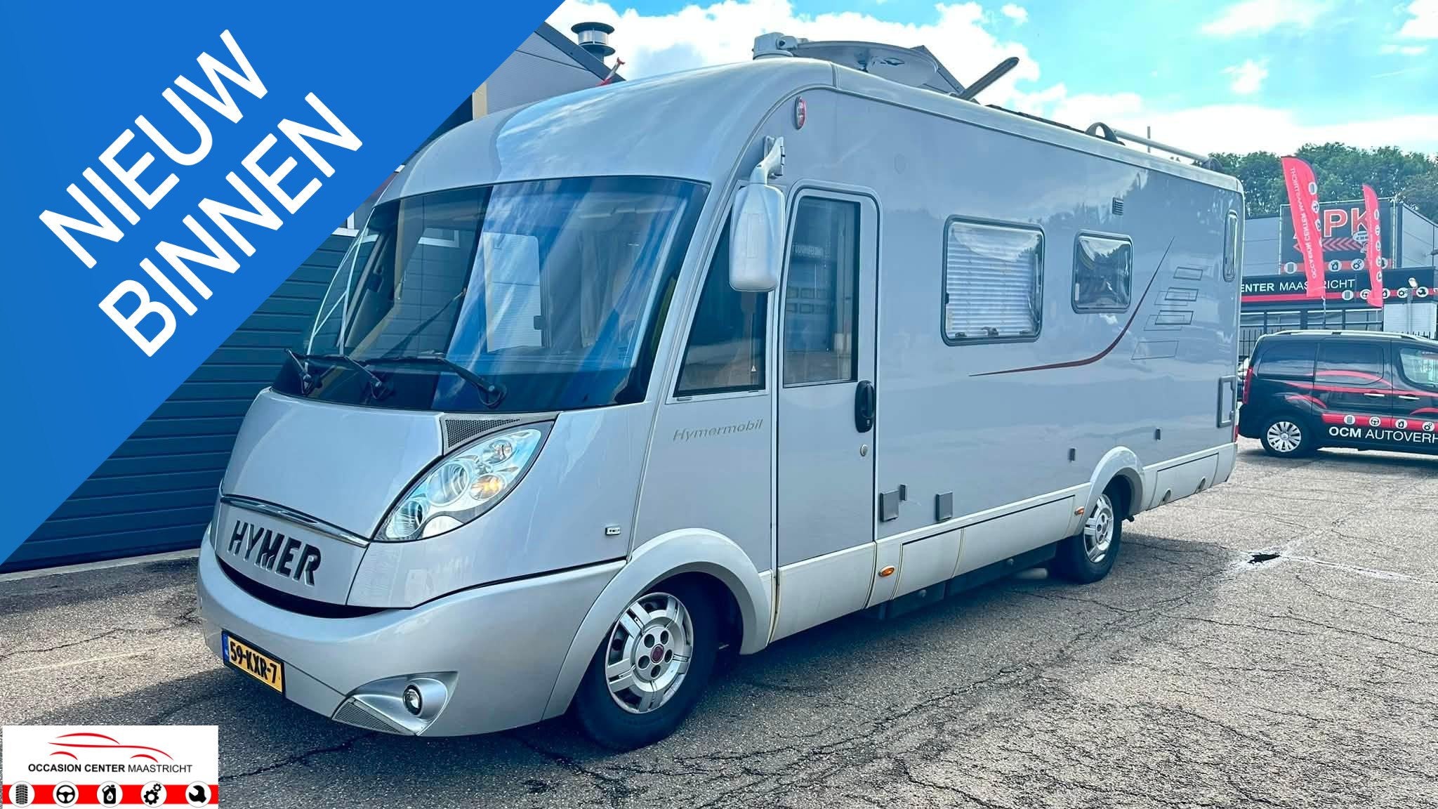 Hymer B 654 sl lang INTEGRAAL, Caravans en Kamperen, Campers, 7 tot 8 meter, Bedrijf, Diesel, Elektrische ramen