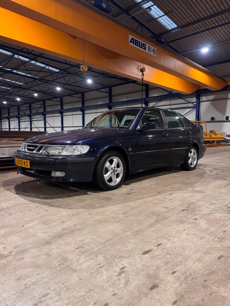 Saab 9-3 2.0 T 2000 Blauw, Auto's, Saab, Voorwielaandrijving, Zwart, 4 cilinders, Blauw