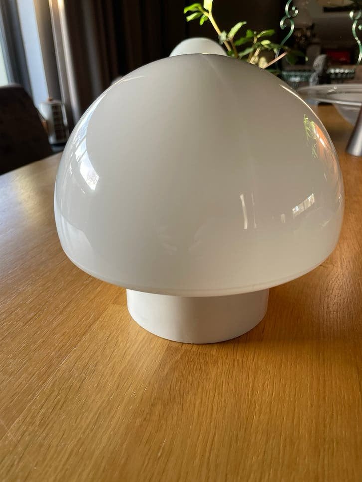 Vintage Mushroom Bollamp paddenstoelen  Plafonnière LAATSTE!, Wit, Overige merken, Gebruikt, Glas