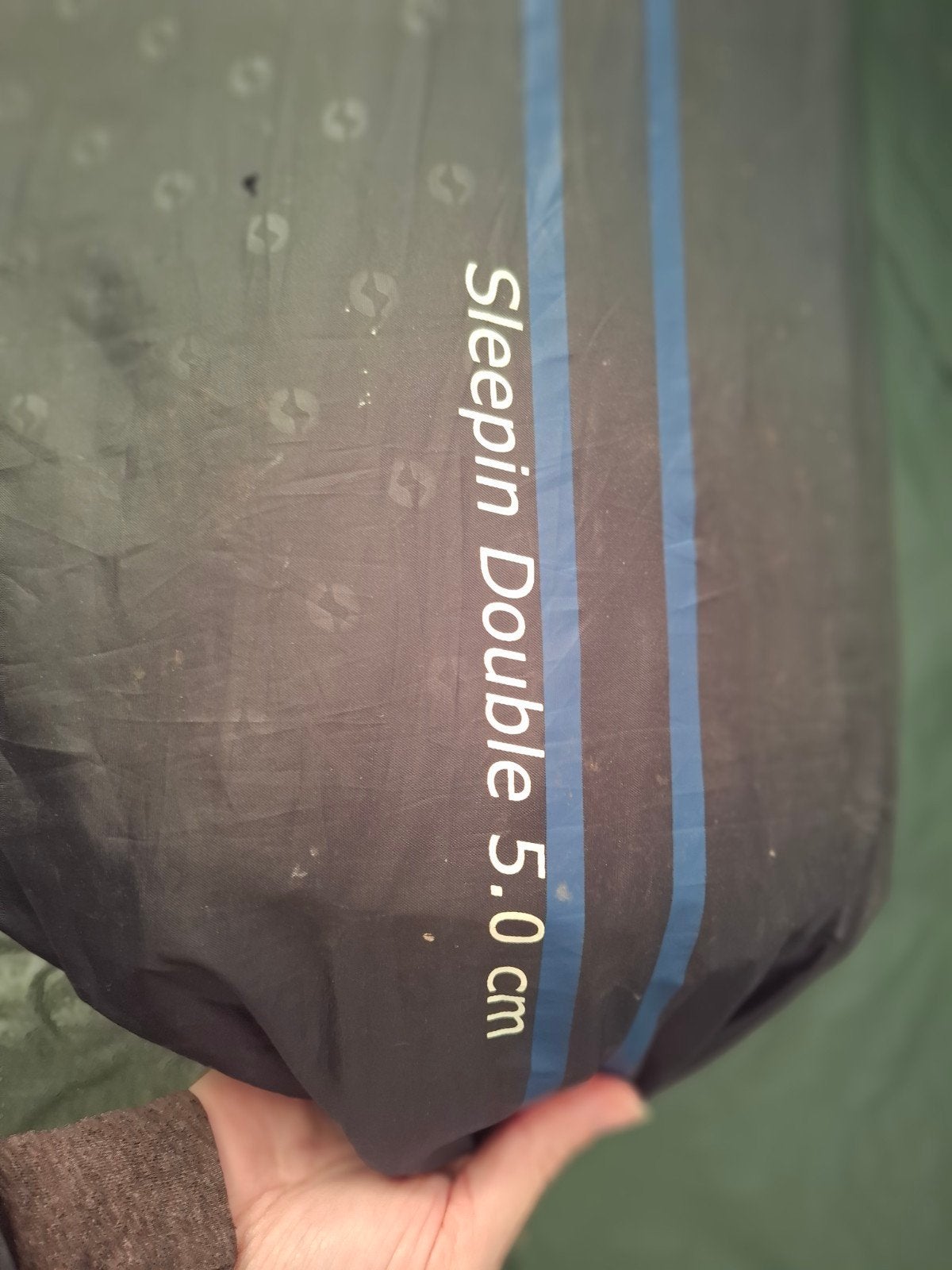 Tweepersoons self-inflating luchtbed. 5 CM dik., Ophalen of Verzenden, Gebruikt