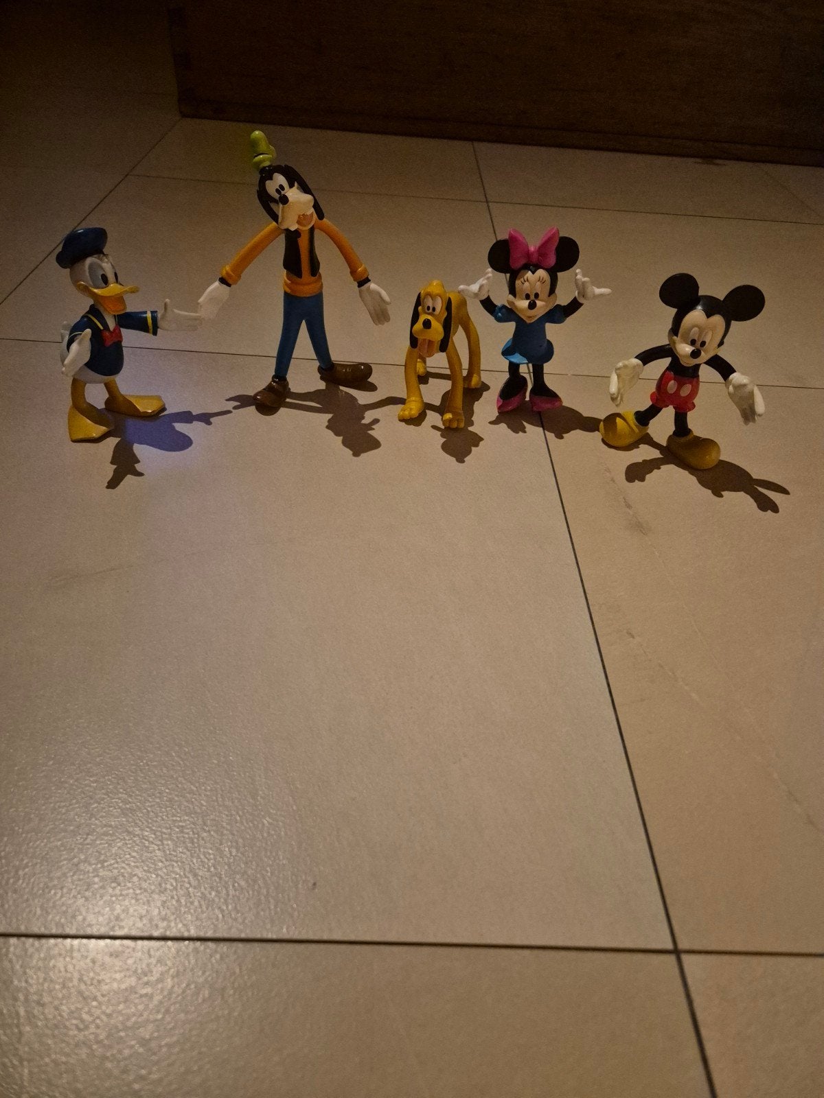 Disney Figuren Set: Mickey, Minnie, Donald, Goofy, Pluto, Ophalen, Mickey Mouse, Gebruikt, Beeldje of Figuurtje