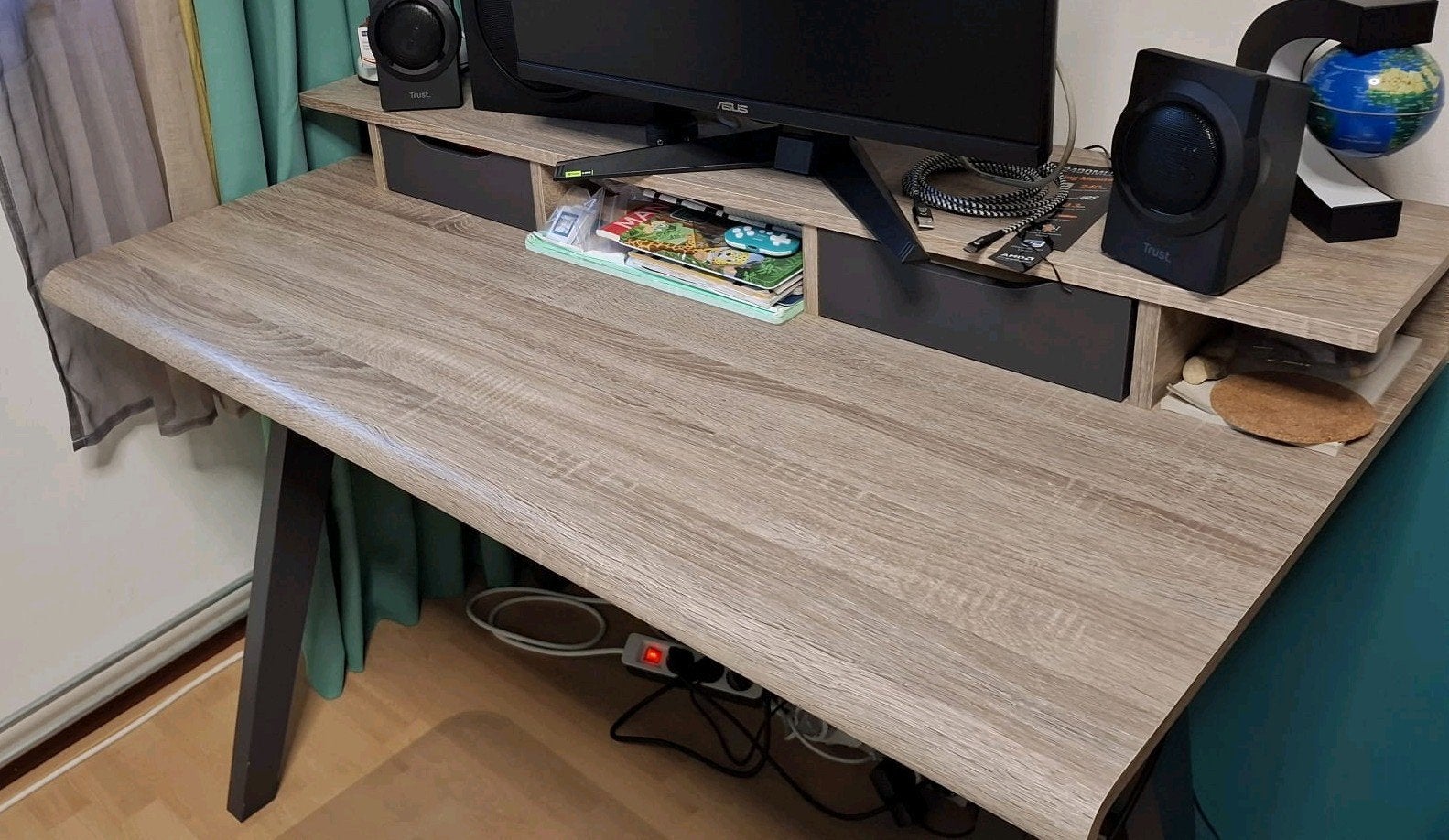 Bureau, Ophalen, 120 cm, Hout, 62 cm
