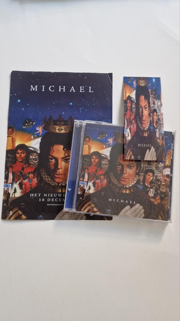Michael Jackson CD Michael + Promo Flyer & Boeklegger, Verzenden