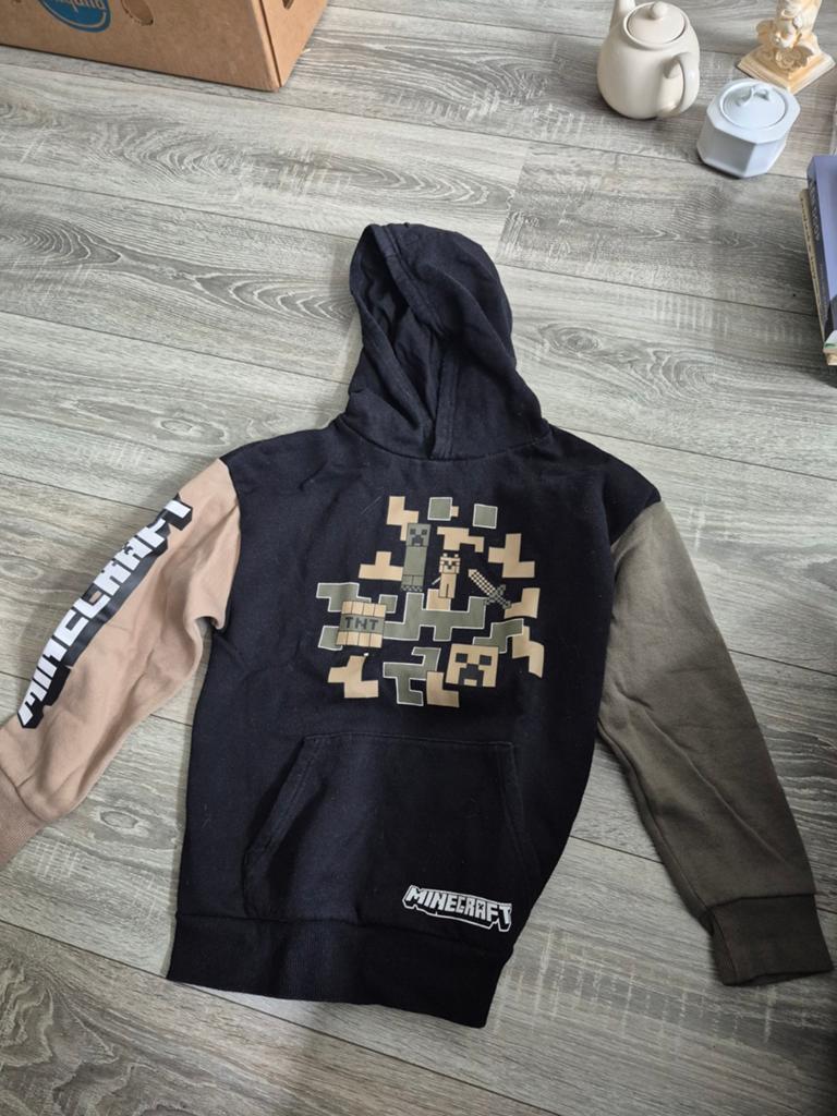 Minecraft hoodie maat 140, Gebruikt, Trui of Vest, Minecraft, Ophalen of Verzenden