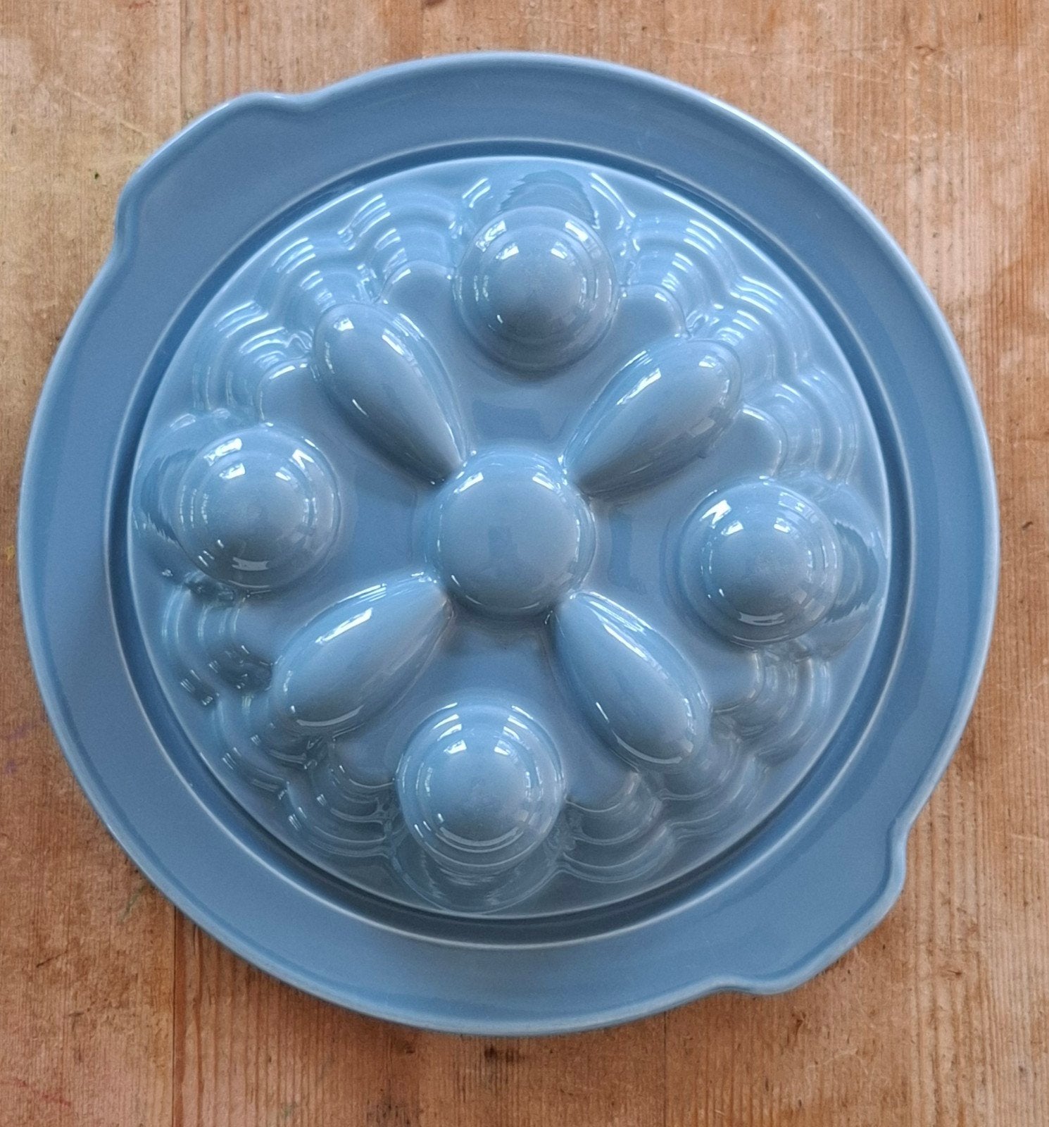 Puddingvorm Regout Kleur Blauw, Antiek en Kunst, Ophalen of Verzenden