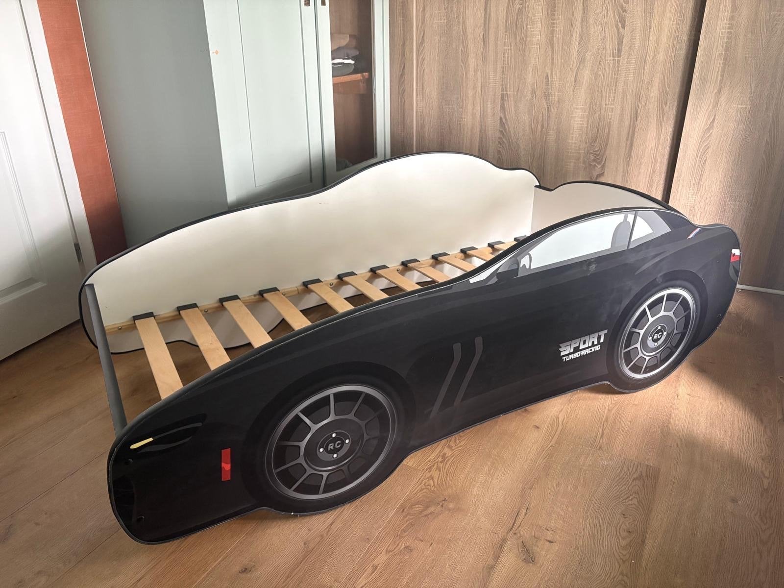 Stoer Zwart Auto Peuterbed - Droombed voor Kleine Racers, Huis en Inrichting, Ophalen, Gebruikt, Zwart, 190 cm of minder