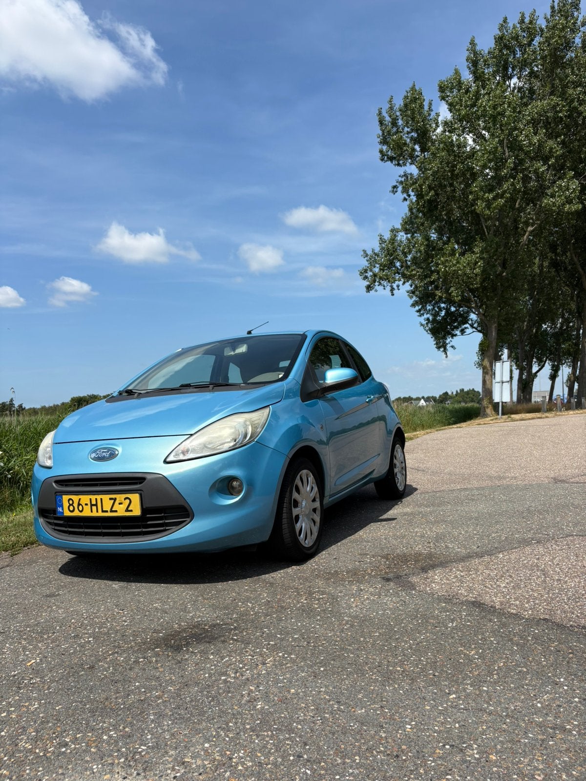 Ford Ka 1.2 51KW 2009 Blauw, Auto's, Ford, Voorwielaandrijving, 1242 cc, 4 cilinders, Origineel Nederlands