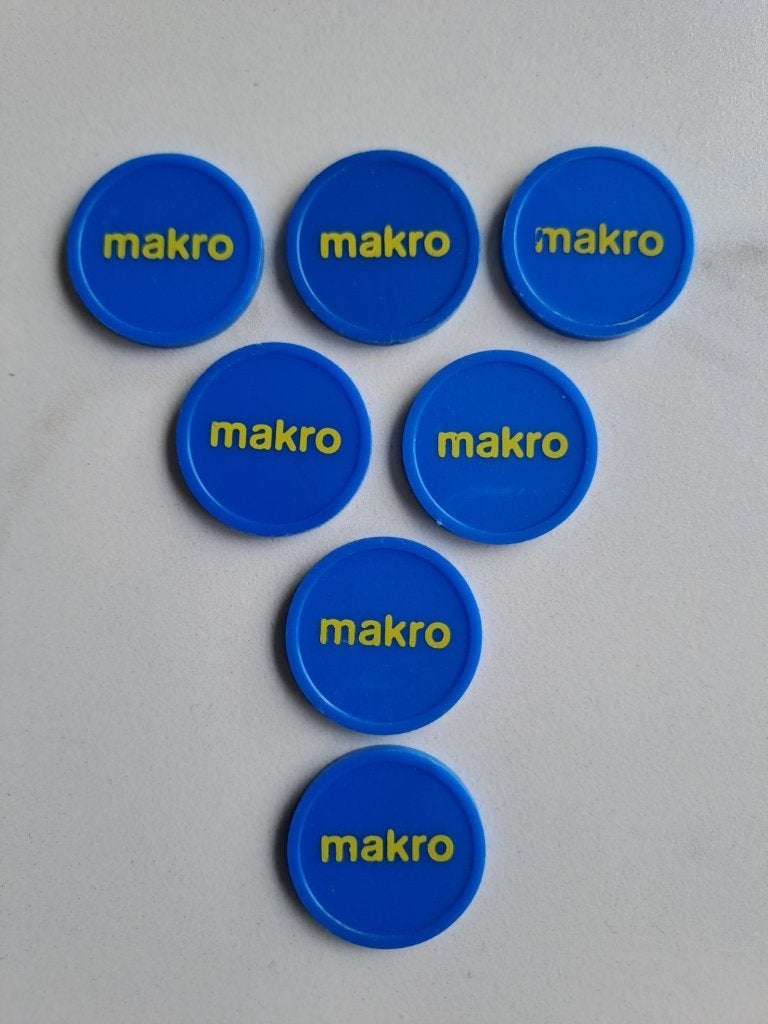 winkelwagenmuntjes MAKRO, Verzamelen, Winkelwagenmuntjes, Ophalen