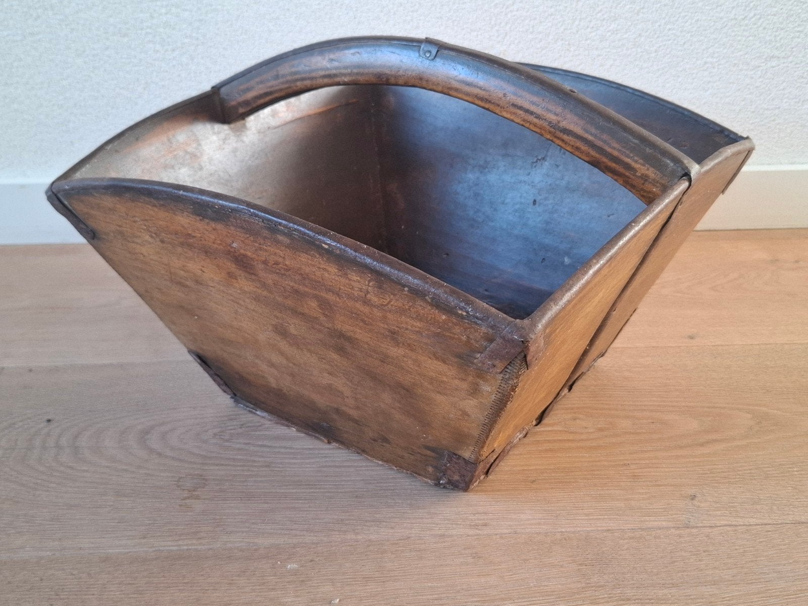 Antieke Chinese rijstmand van hout, Ophalen of Verzenden