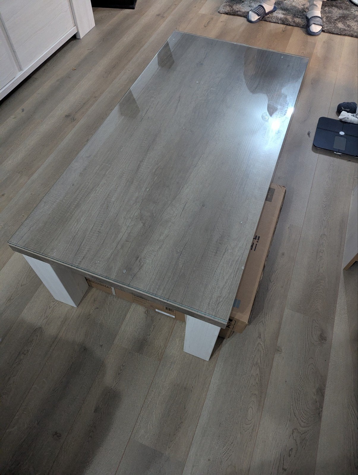 nieuw! salontafel Den Haag! Inclusief glas, Ophalen, 100 tot 150 cm, 50 tot 100 cm, Rechthoekig