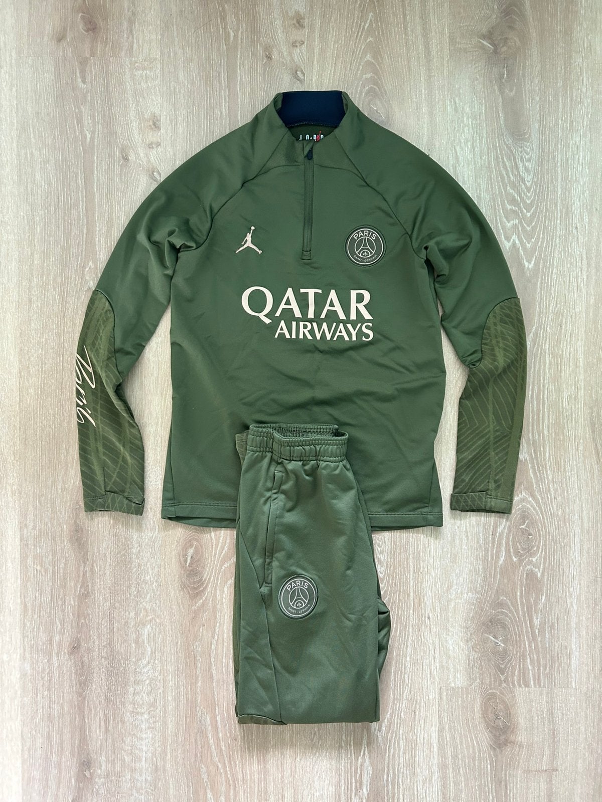 PSG groen trainingspak Jordan 23/24 Maat 137-147, Jongen of Meisje, Jordan, Sport- of Zwemkleding, Jordan