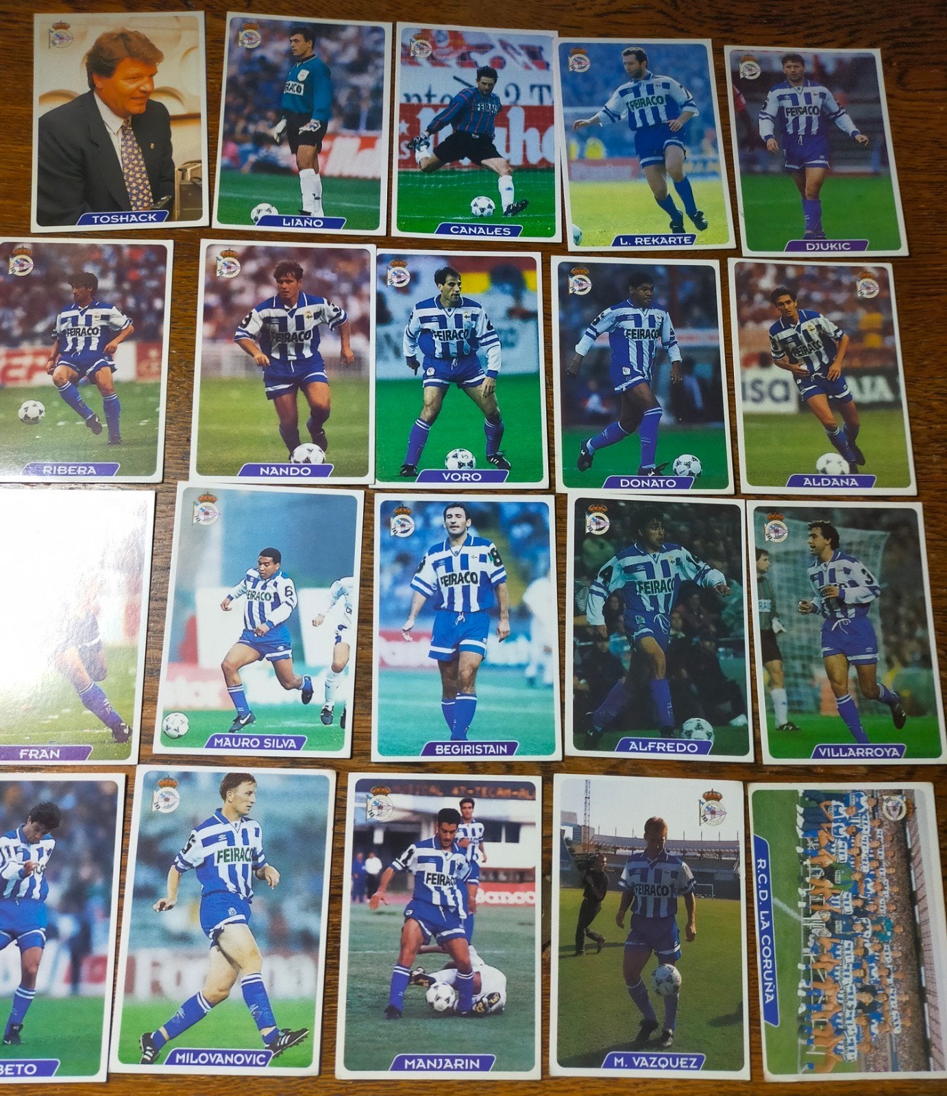 Voetbal Spelerskaarten R.C. Deportivo de La Coruña 1994-95, Ophalen of Verzenden