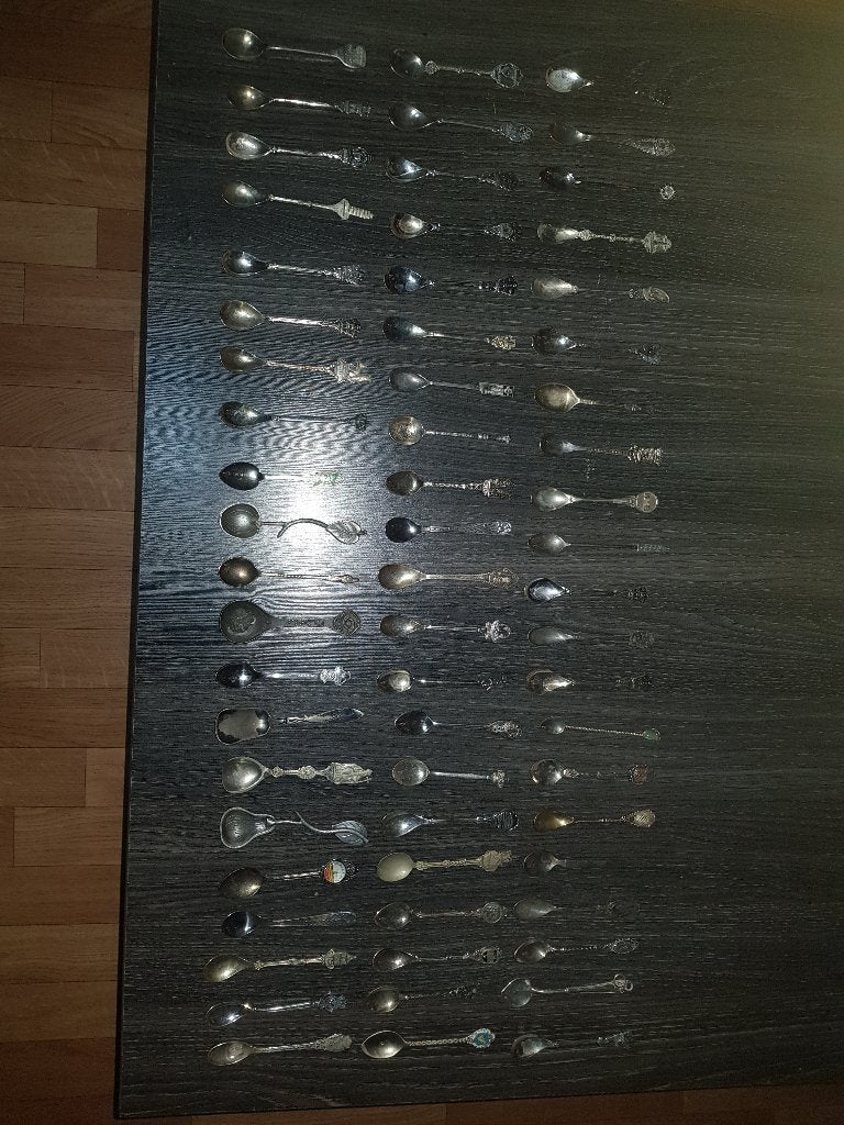 Gedenk lepeltjes, zilver ,verzilverd ,tin theelepels, Ophalen of Verzenden