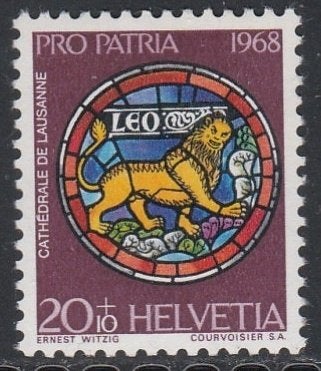 Zwitserland 1968 875 Pro Patria 20c, Postfris, Ophalen of Verzenden, Postfris