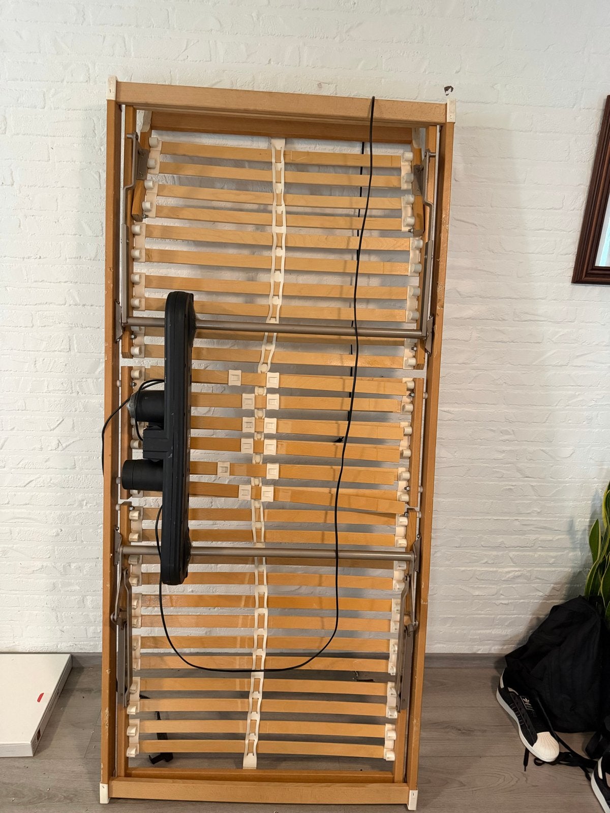 Auping bedframe 200x90 met lichte lakschade, Ophalen, 90 cm, Eenpersoons, 200 cm
