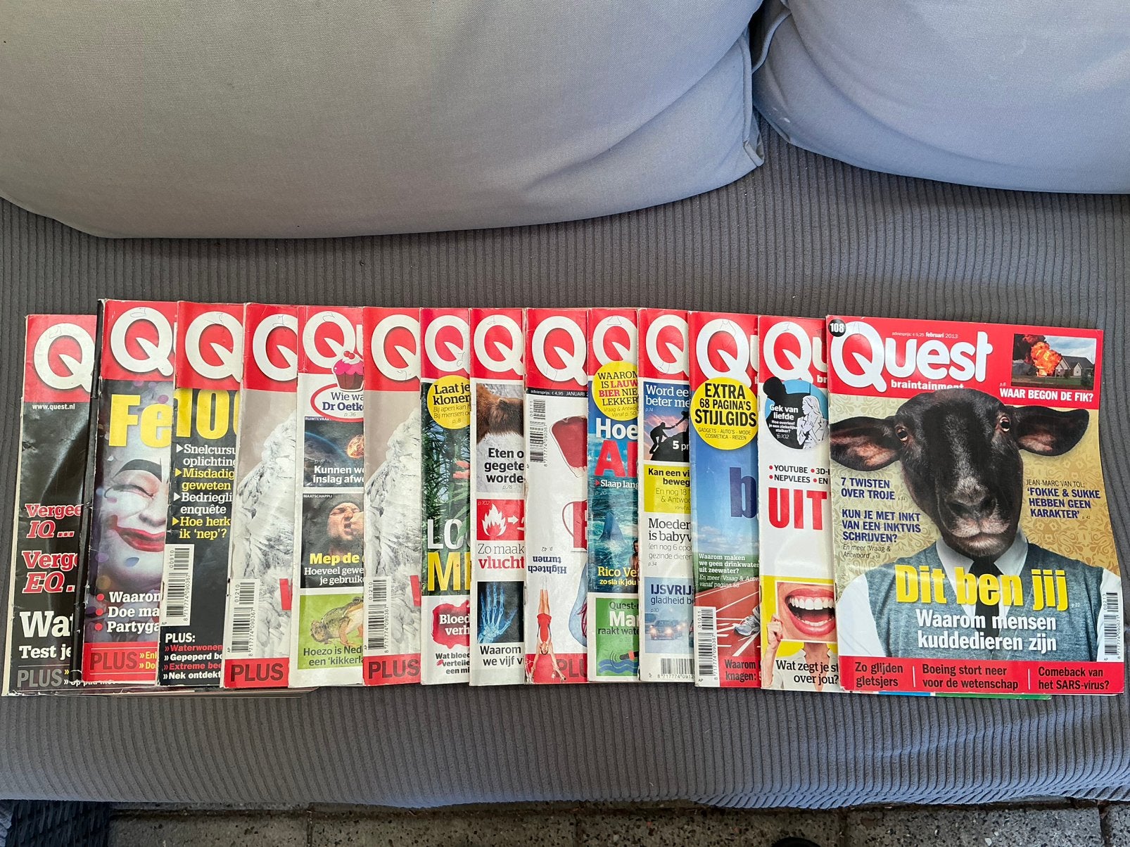 14 X Quest tijdschrift €7,50. Alleen ophalen, Ophalen, Gelezen, Wetenschap en Natuur