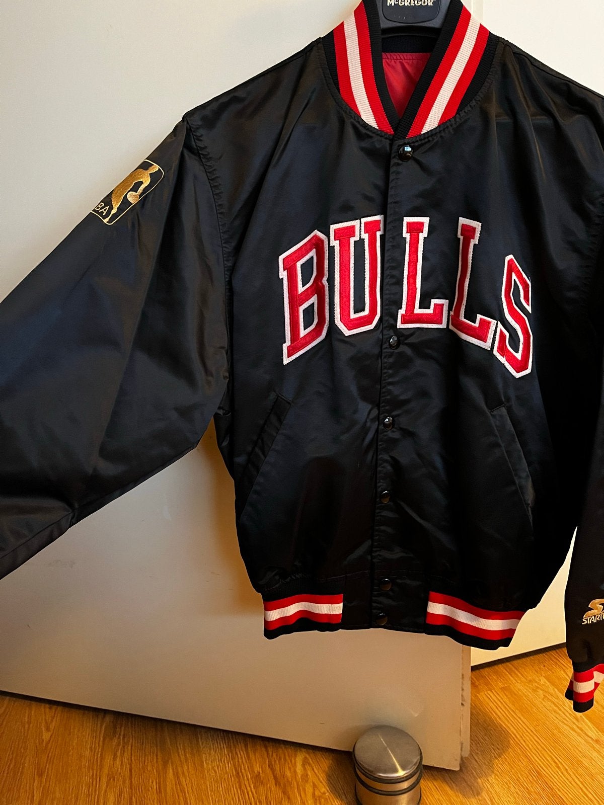 Vintage 1996-97 Chicago Bulls Starter Bomberjack Maat M, Ophalen, Overige typen, Zo goed als nieuw, Meerkleurig