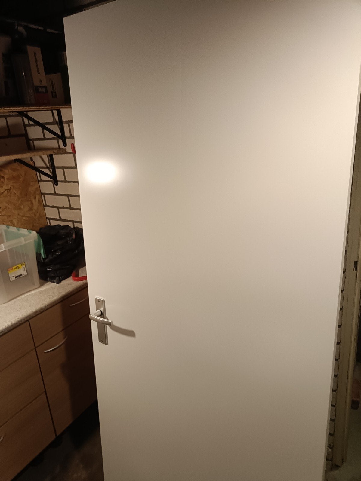 Nieuwe opdekdeur linksdraaiend 82,5 x 201 cm (2 stuks), Doe-het-zelf en Verbouw, Deuren en Horren, Ophalen of Verzenden