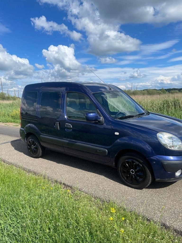 Renault Kangoo 1.6  Rolstoel auto met knielsysteem, Auto's, Renault, Stof, Blauw, 49 €/maand, Origineel Nederlands