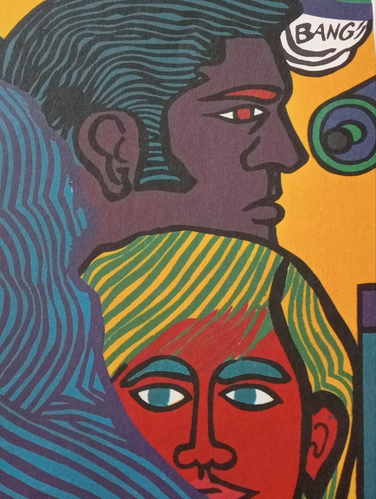 Pop Art film affiche Cuba 1970, Verzamelen, Ophalen of Verzenden, Gebruikt, A1 t/m A3, Film en Tv