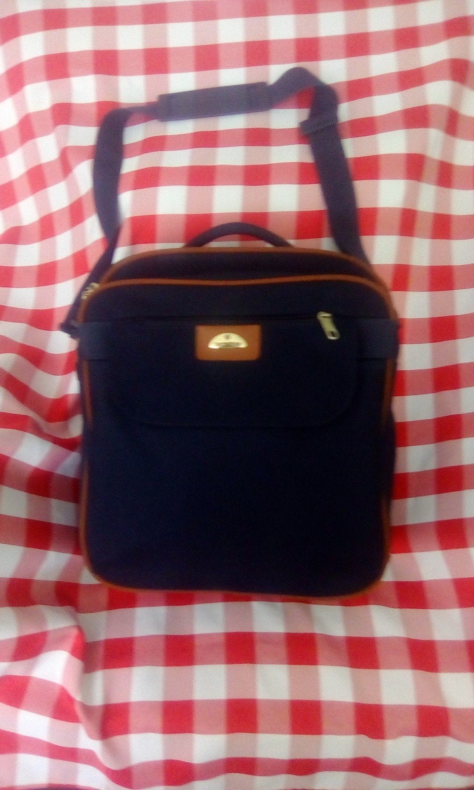 Handige hand --schoudertas 40cm merk SAMSONITE, Ophalen, 30 cm of meer, Blauw, Zo goed als nieuw