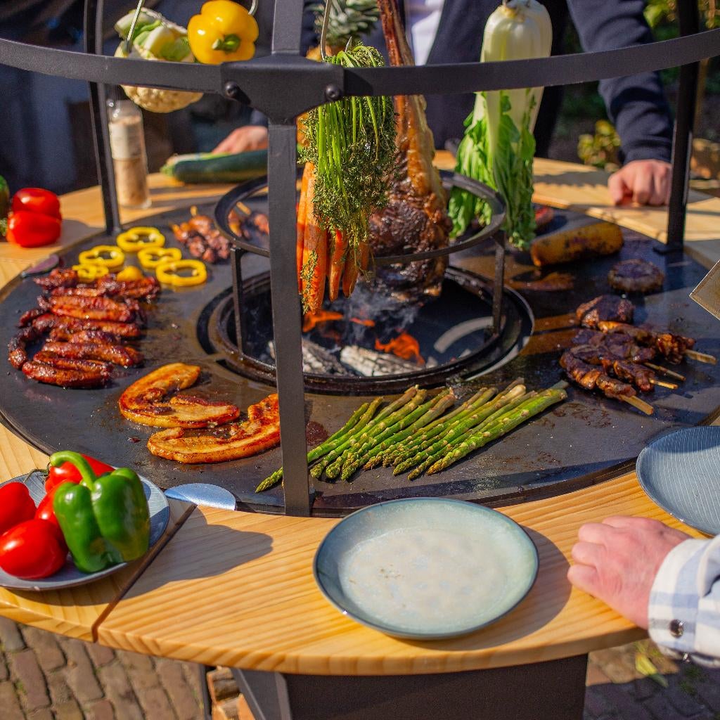 Plancha BBQ grill Maestro 100 cm Blackline buitenkeuken, Ophalen of Verzenden, Nieuw, RJRoyal Living, Met accessoires