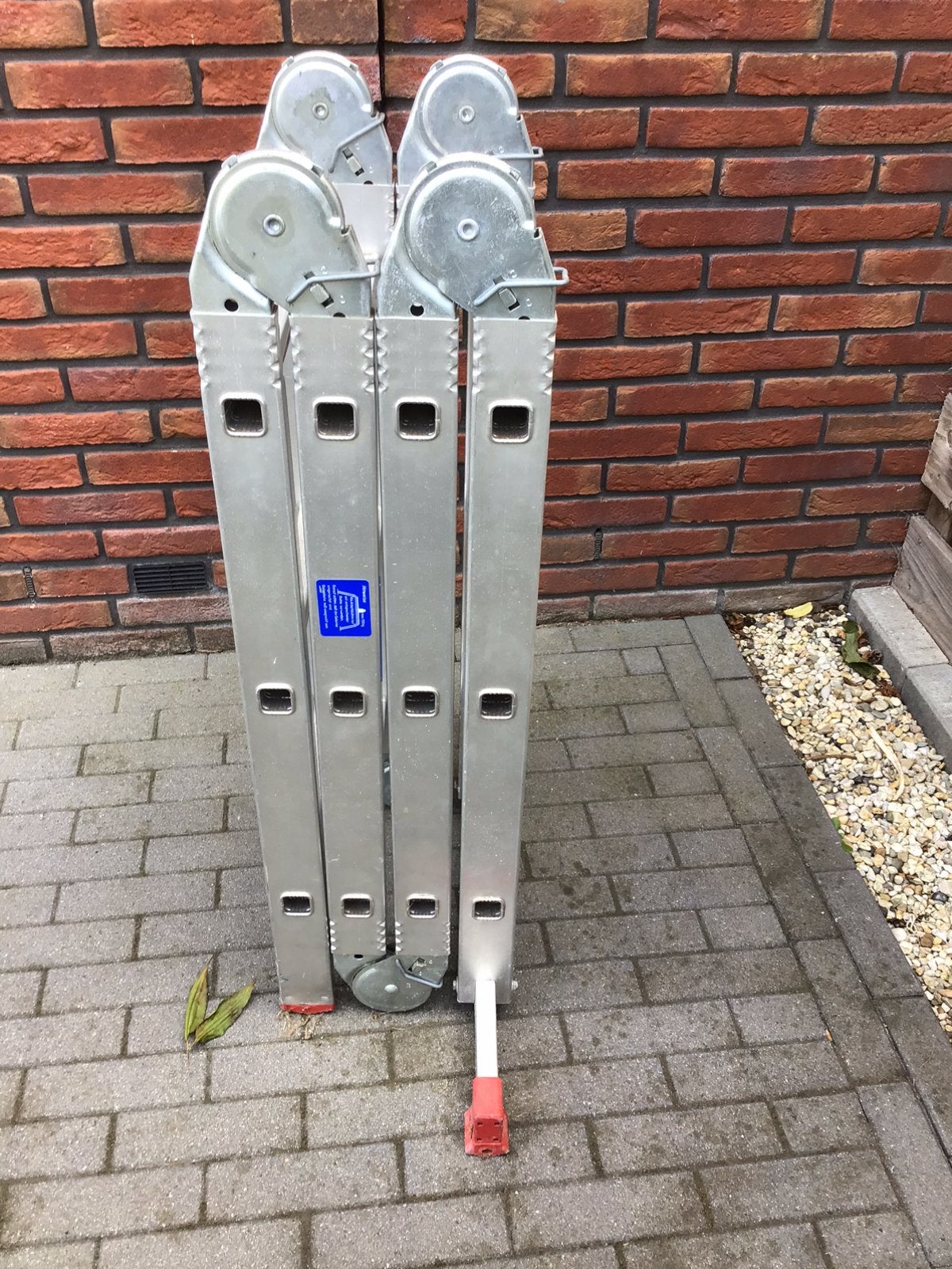 Vouwladder, Doe-het-zelf en Verbouw, Ladders en Trappen, Ophalen, Zo goed als nieuw, Ladder, Opvouwbaar of Inschuifbaar