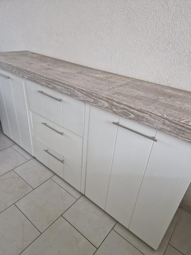 Eettafel , salon tafel, dresoir, eikenhout complete inboedel, Huis en Inrichting, Ophalen