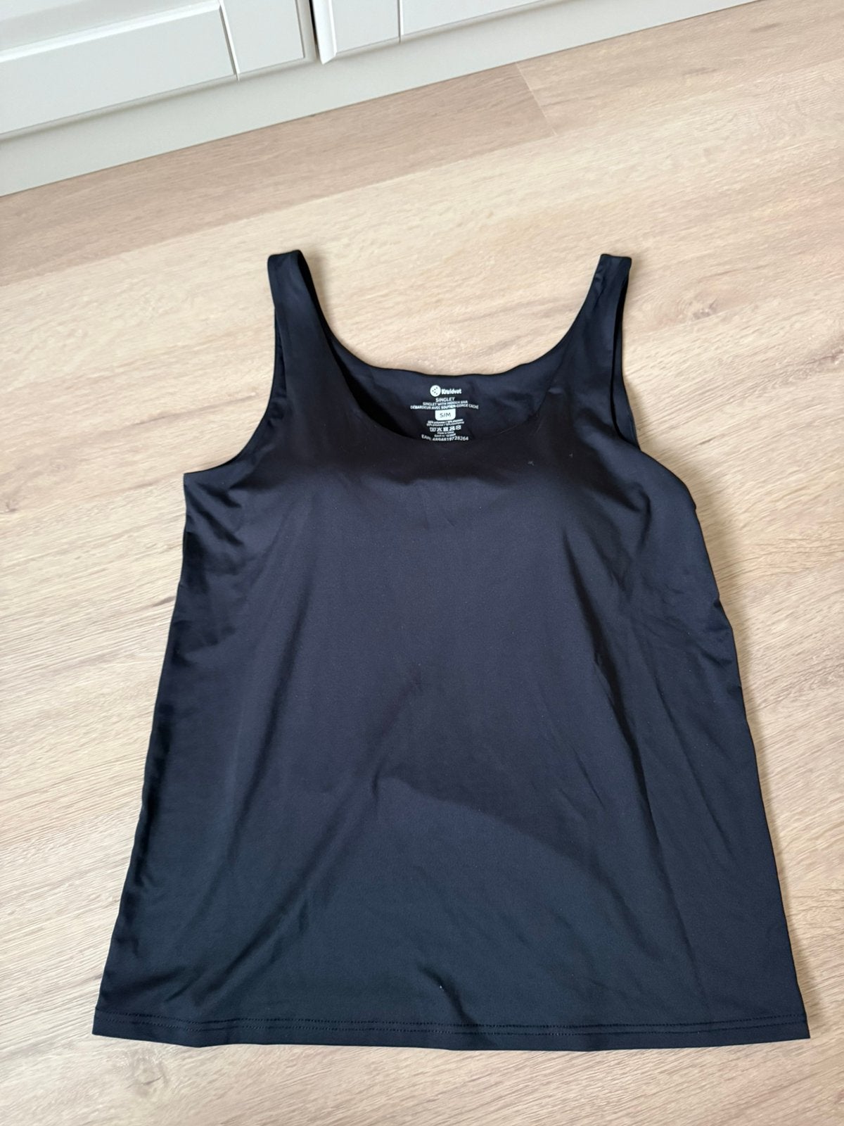 Zwarte singlet topje maat S/M, Ophalen of Verzenden, Zo goed als nieuw, Maat 36 (S), Zwart