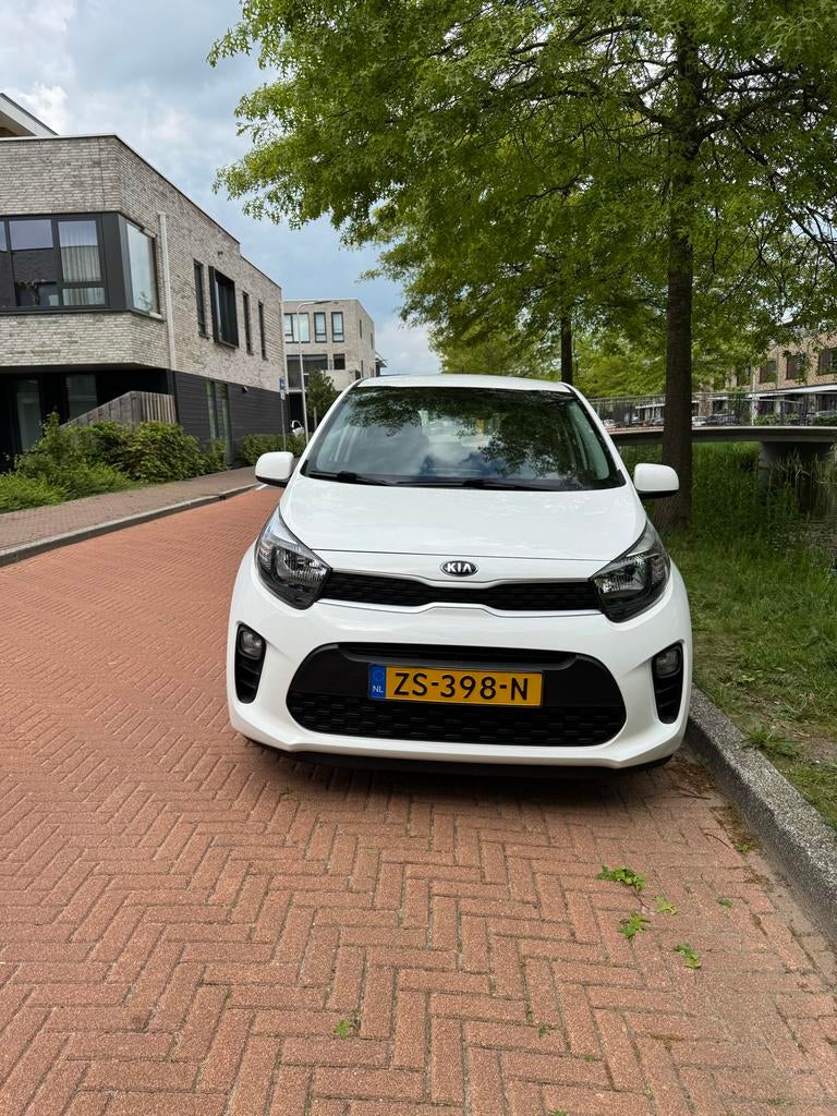 Kia Picanto 1.0 MPi 67pk 4-zits 2019 Wit, Auto's, Kia, Voorwielaandrijving, 4 stoelen, Wit, Origineel Nederlands