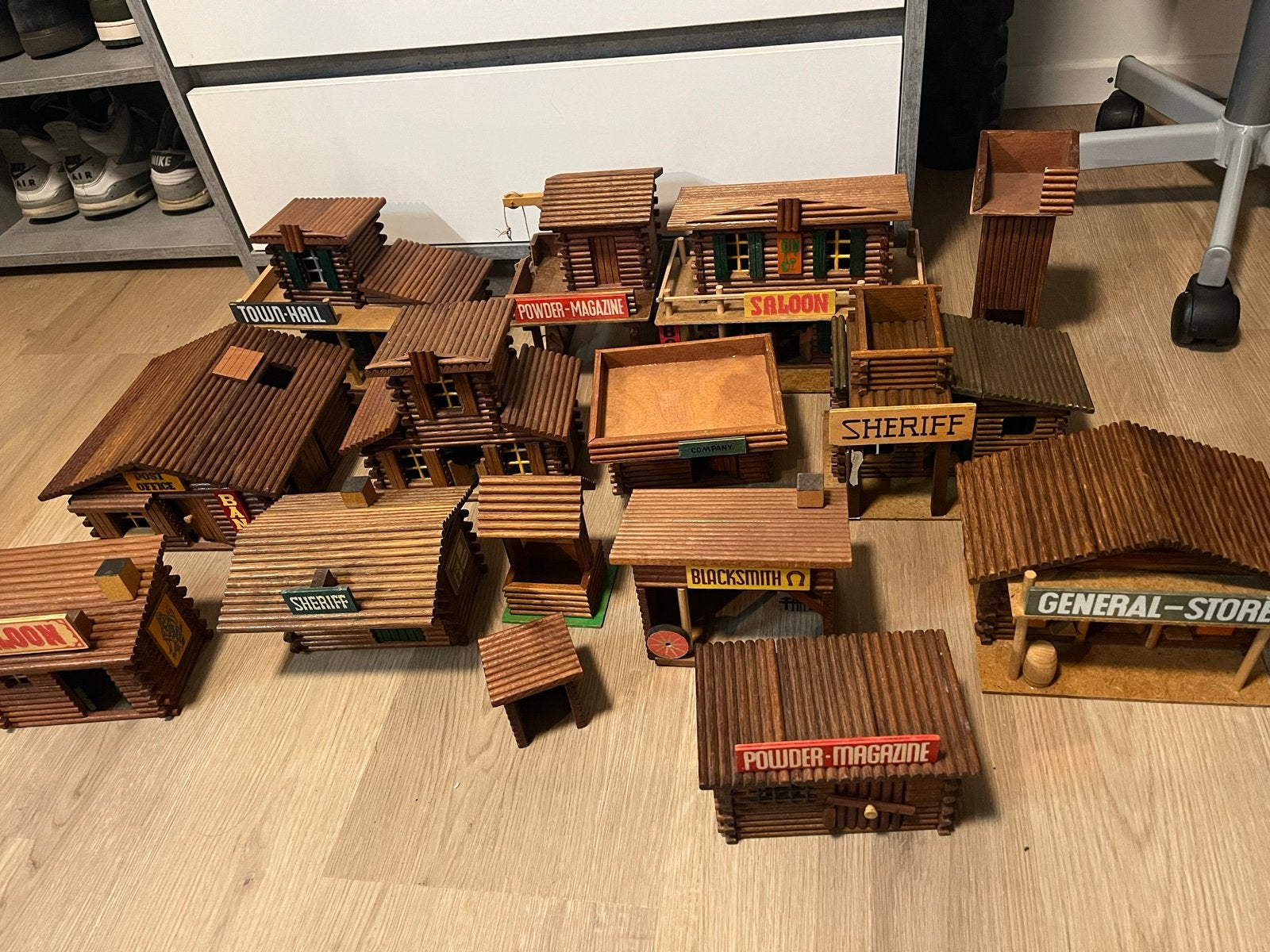 Grote set Billy Western serie blokhutten en figuren, Verzenden, Gebruikt, Overige merken