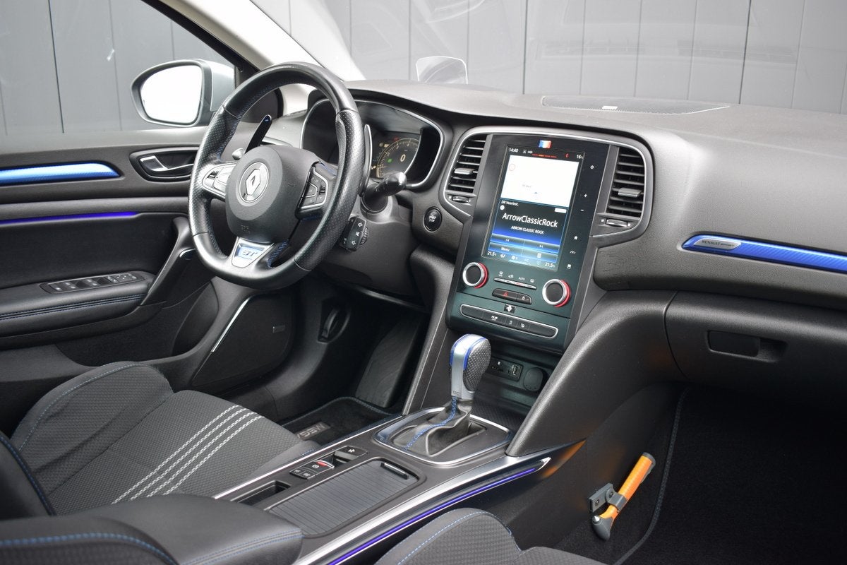 Renault Mégane Estate 1.6 TCE 200pk GT 4Control LED | Sport, Auto's, Gebruikt, 4 cilinders, Met garantie (alle), Blauw