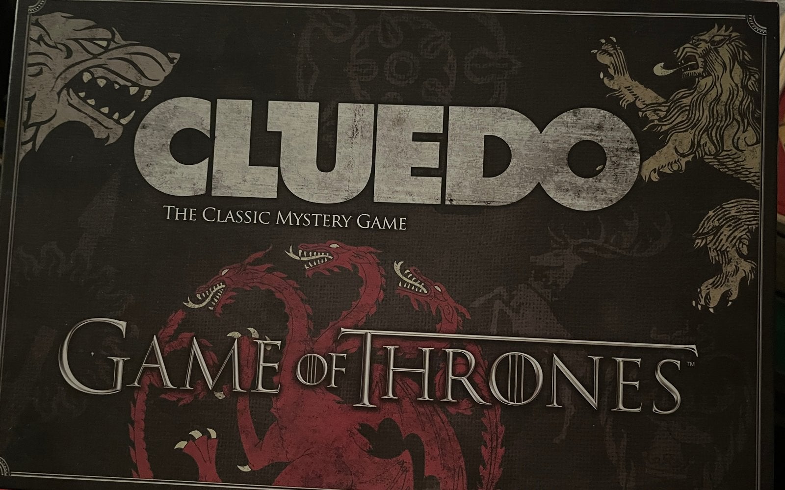 Cluedo Game of Thrones - Wel geopend, nooit gespeeld, Hobby en Vrije tijd, Gezelschapsspellen | Bordspellen, Ophalen of Verzenden