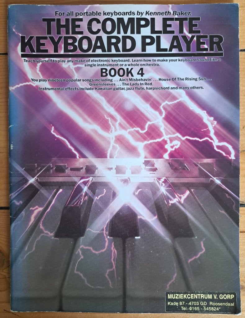 THE COMPLETE KEYBOARD PLAYER BOOK 4 - Kenneth Baker, Gebruikt, Overige genres, Overige soorten, Ophalen of Verzenden
