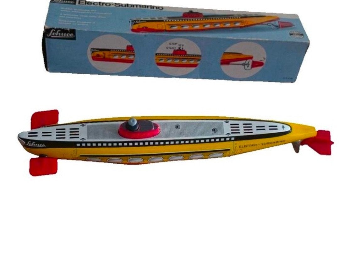 Schuco Electro-Submarino 5552 - Blikken Duikboot met OVP, Ophalen of Verzenden