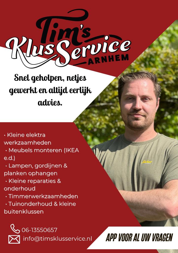 Tim’s Klusservice – Voor al uw klussen in en om het huis!