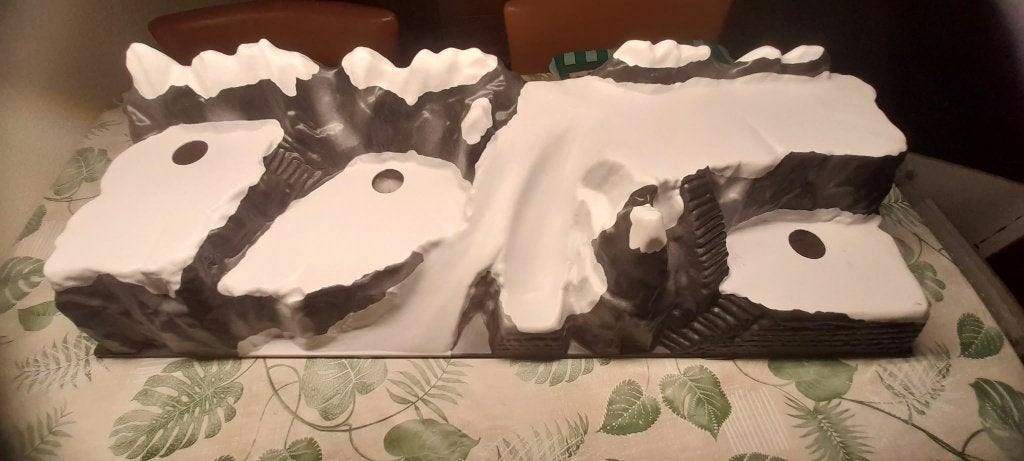 My Village Bergdorp kerstdorp basis - 120x40 cm, Diversen, Ophalen, Gebruikt