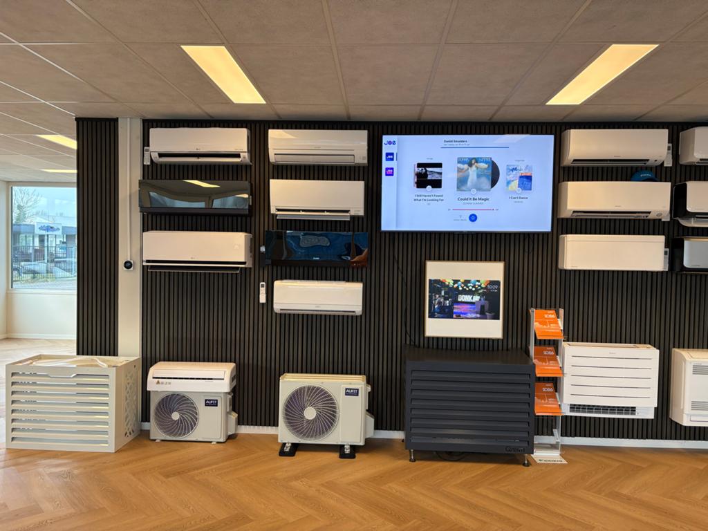 Airco's incl. plaatsen - Mitsubishi, Aux, LG, Daikin, Verzenden, Minder dan 60 m³, Nieuw, 3 snelheden of meer