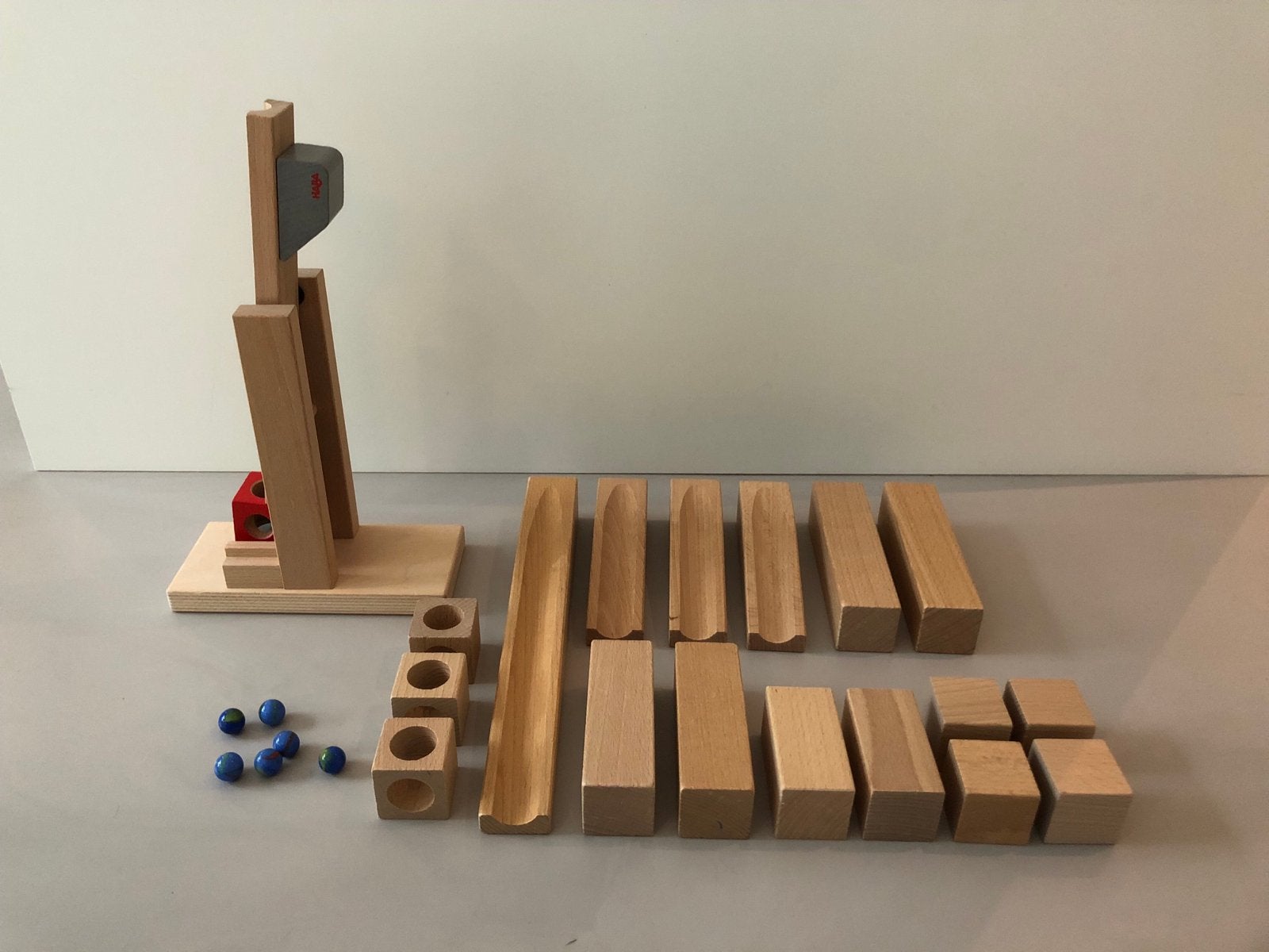 Haba Knikkerbaan Basisdoos Transportwip - Complete Set, Kinderen en Baby's, Speelgoed | Houten speelgoed, Ophalen of Verzenden