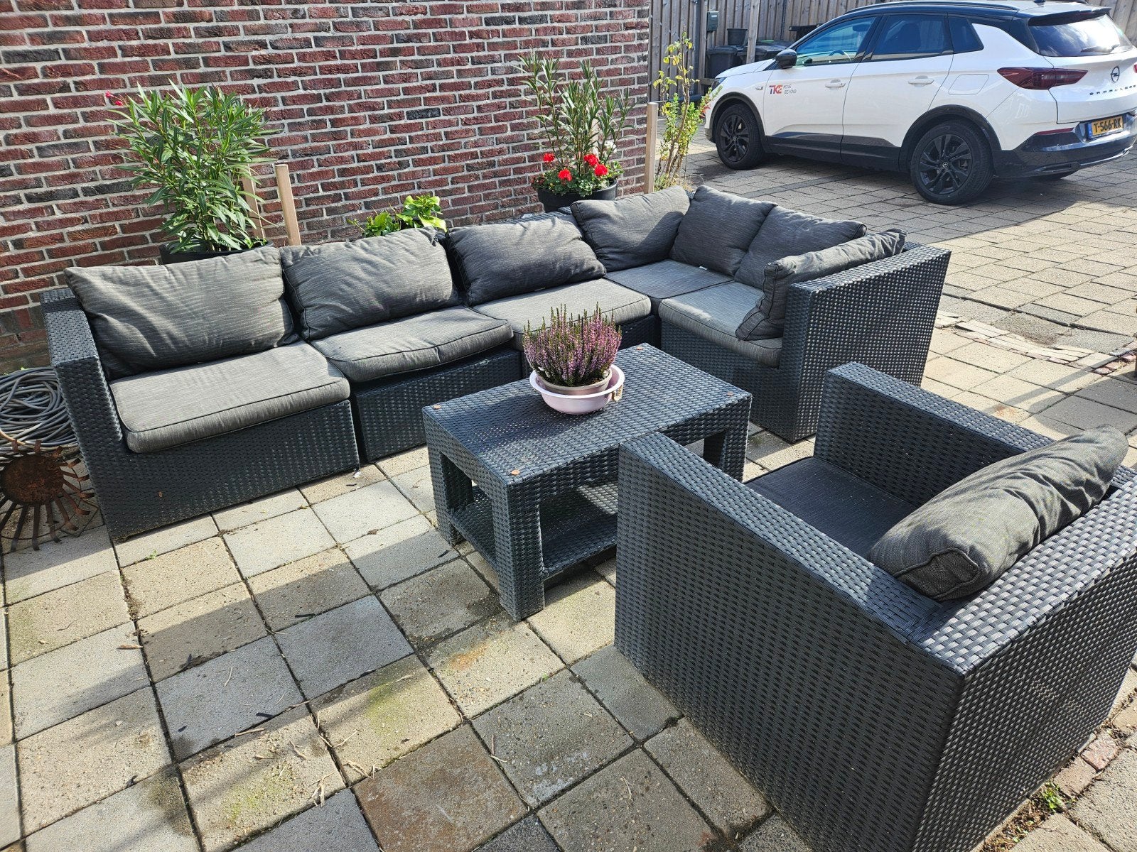 Gebruikte Loungeset, Ophalen, Gebruikt, 6 zitplaatsen, Bank