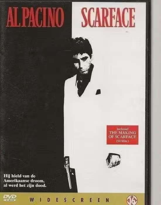 DVD Scarface / Al Pacino, Maffia en Misdaad, Engels, Vanaf 16 jaar, Nederlands