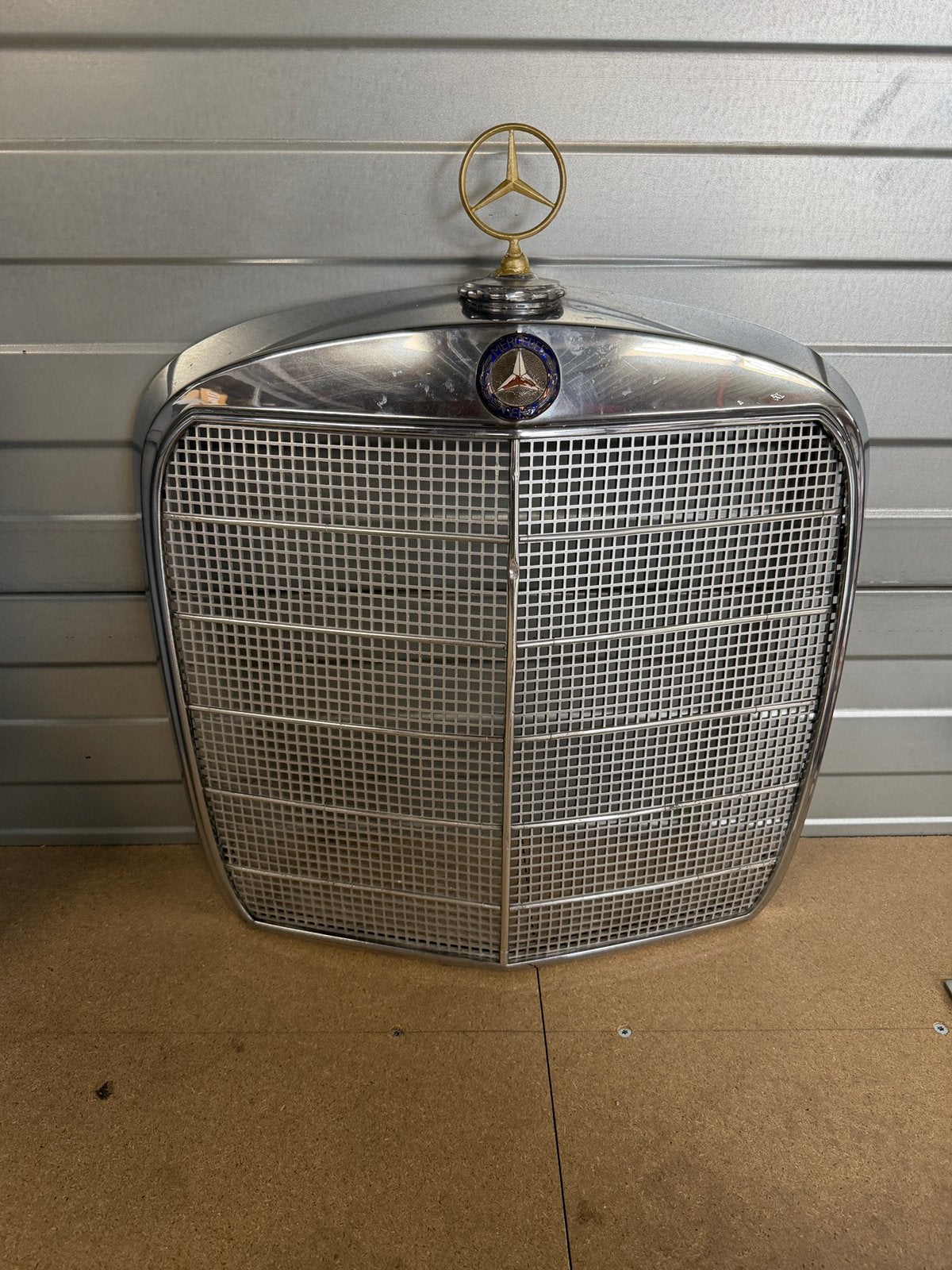 Mercedes oldtimer grille chroom radiator gril neus front, Ophalen, Gebruikt