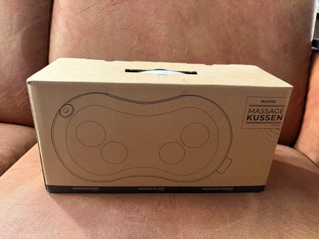 Auronic Shiatsu Massage kussen apparaat, Ophalen of Verzenden, Zo goed als nieuw, Massagestoel of Kussen