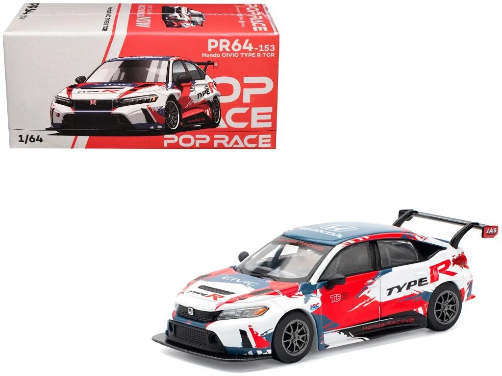 Honda Civic Type R TCR van Pop Race 1/64, Ophalen of Verzenden, Nieuw, Auto