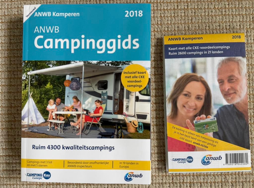 ANWB Campinggids 2018 + kaart, Ophalen, Europa, Zo goed als nieuw, Campinggids